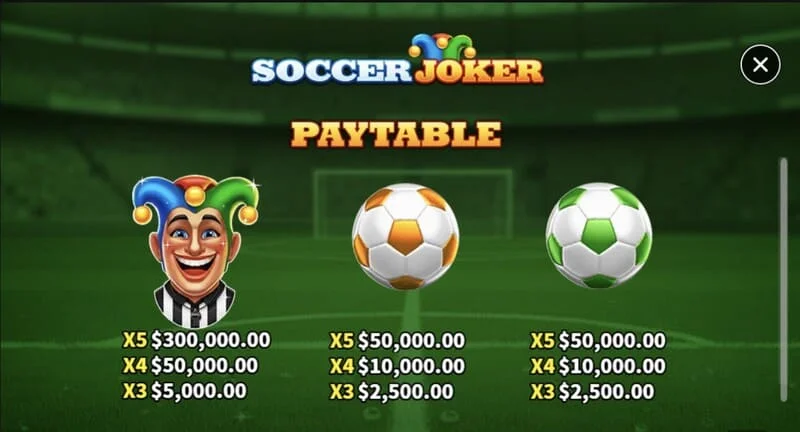 Soccer Joker - tábla pá, an chéad leathanach